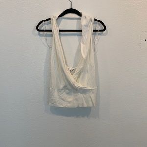 Cream, low back halter top. Micheal stars. One size fits most!